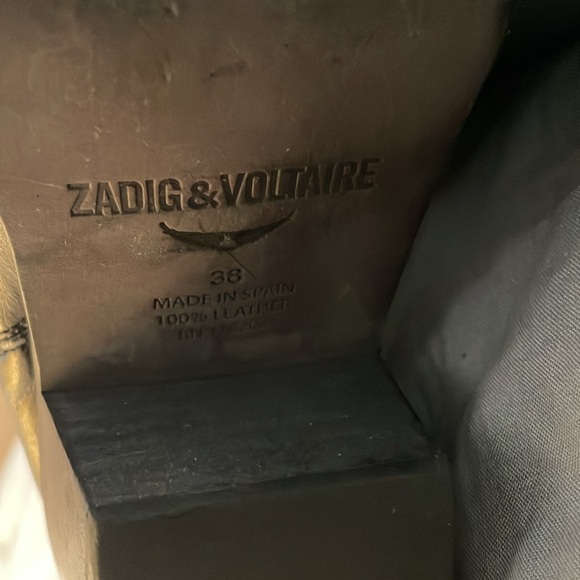 Zadig & Voltaire Tyler Cecilia Vintage Patent Boots Noir - Picture 11 of 12